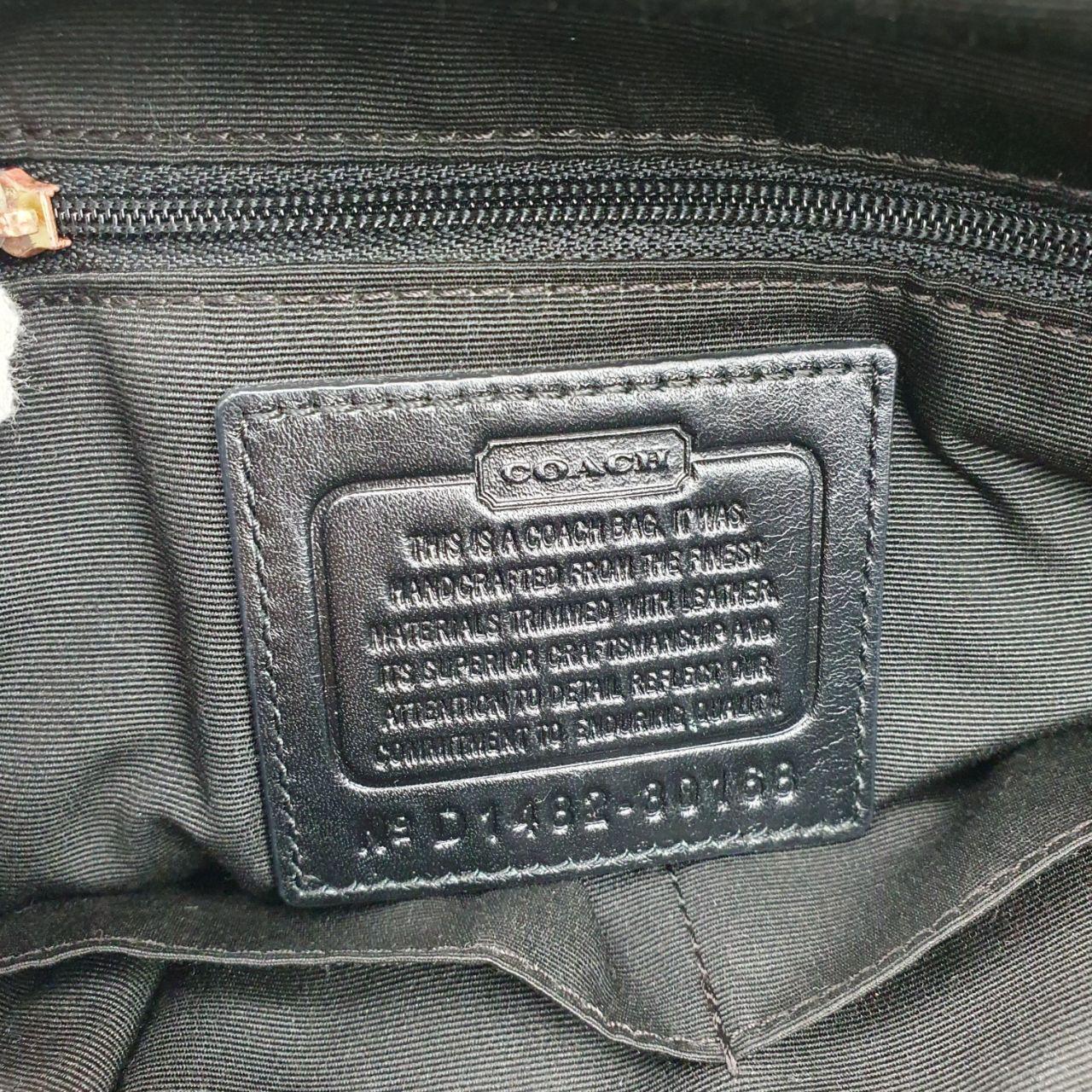 Coach Signature Canvas and Leather Satchel Bag