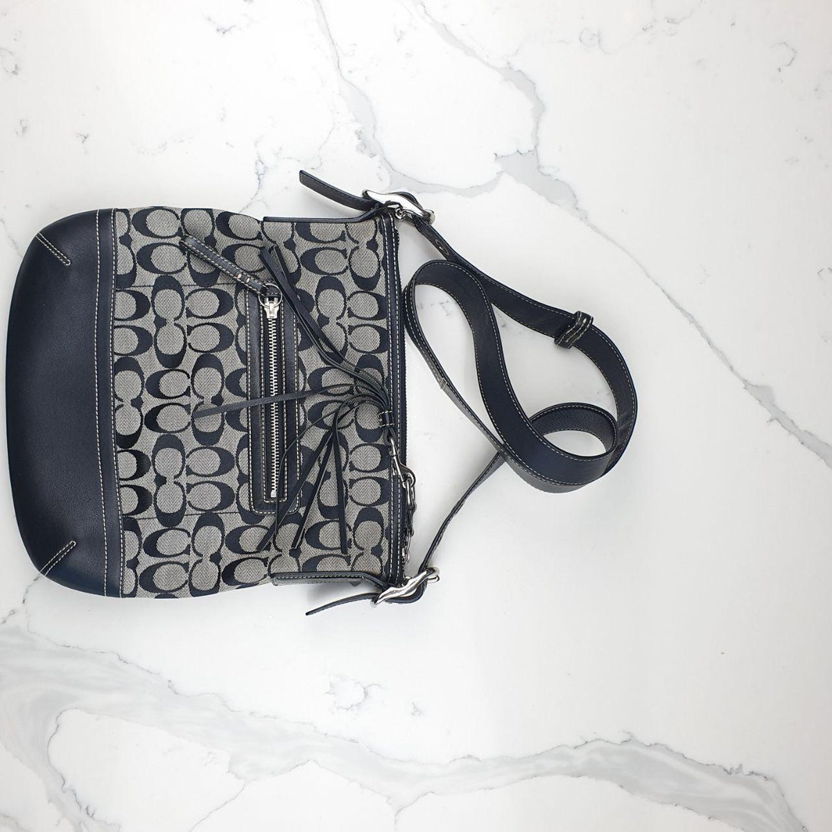 Coach Signature Canvas and Leather Crossbody Bag