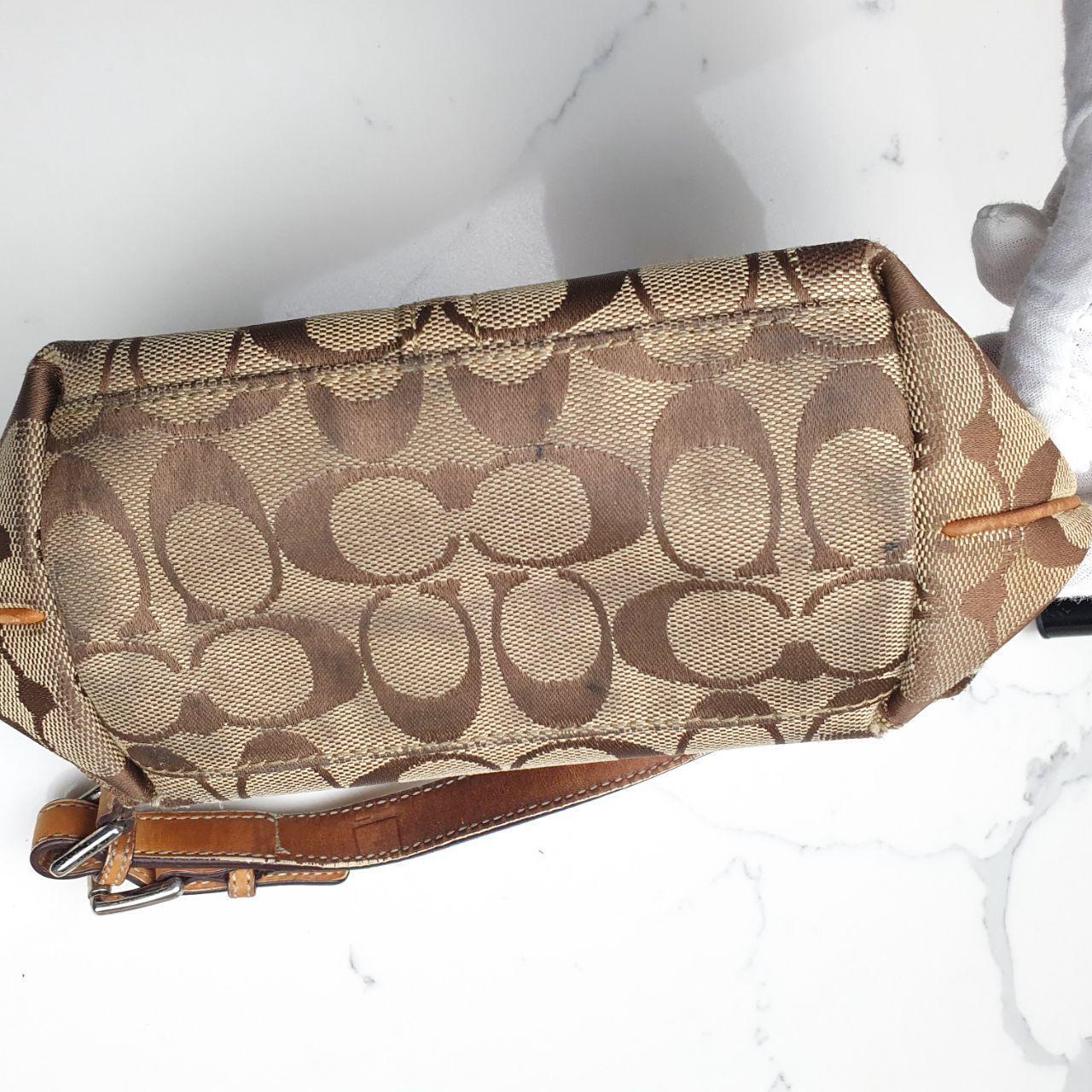 Coach Small Signature Canvas Shoulder Bag