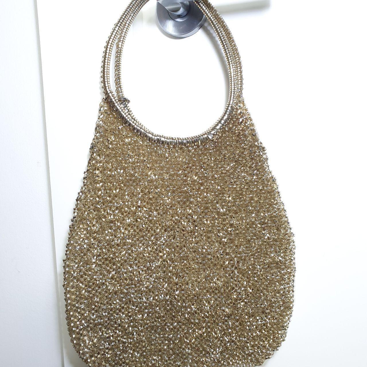 Authentic Anteprima bling bling gold PVC Wire handbag