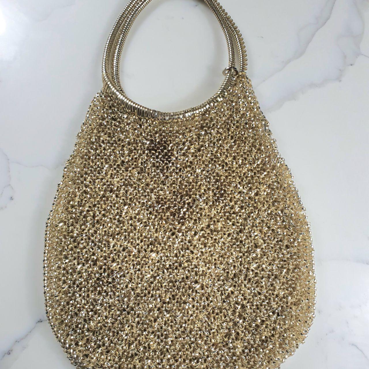 Authentic Anteprima bling bling gold PVC Wire handbag