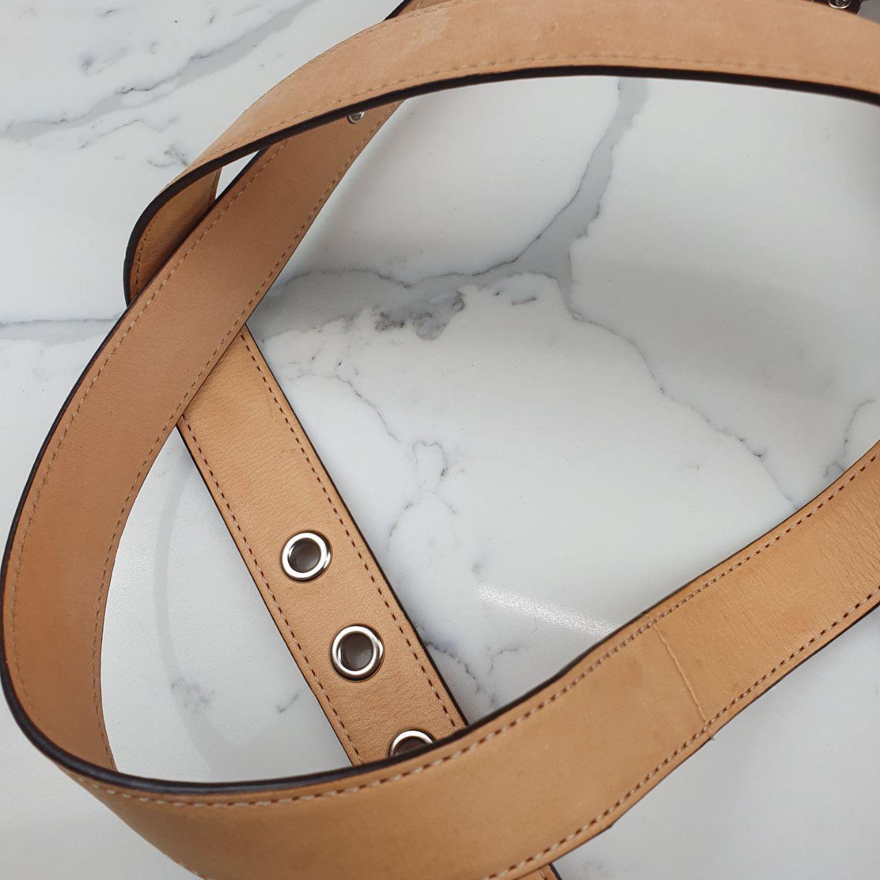 Coach Signature Canvas and Leather Adjustable Shoulder Bag
