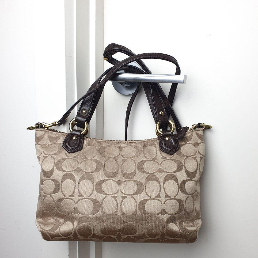 Authentic Coach 2Way Signature Mini Soho Campbell Shoulder Bag