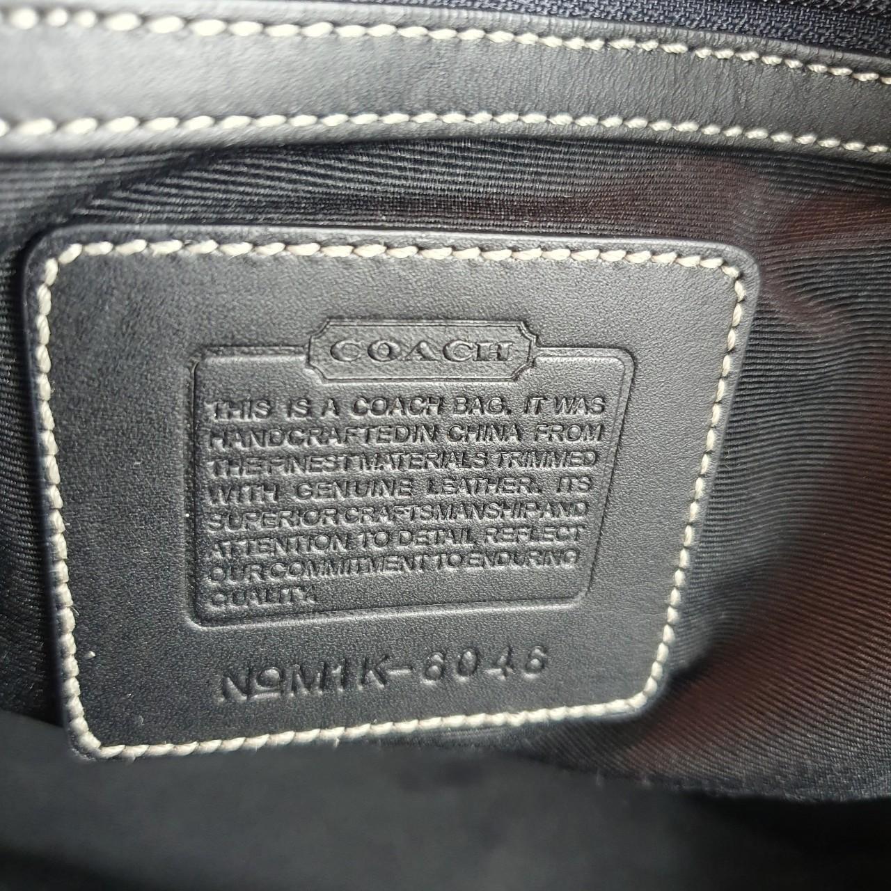 Authentic Coach black and grey signature satchel bag