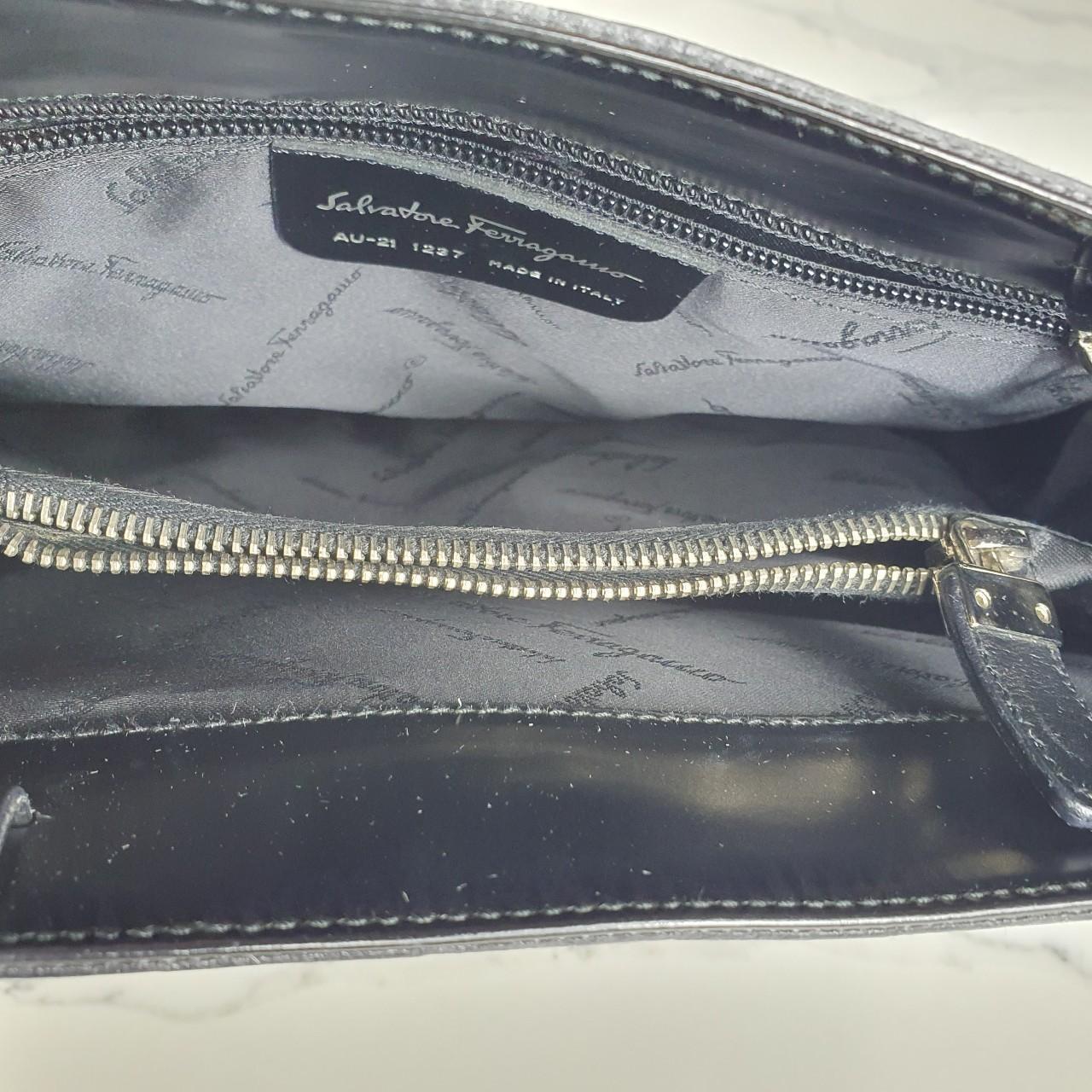 Authentic Salvatore Ferragamo Black  shoulder bag made in Italy