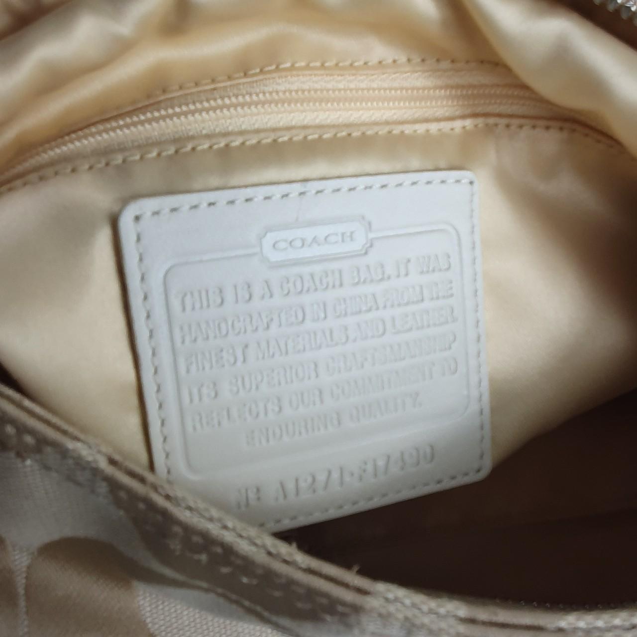 Authentic Coach yellow & tan hobo shoulder bag