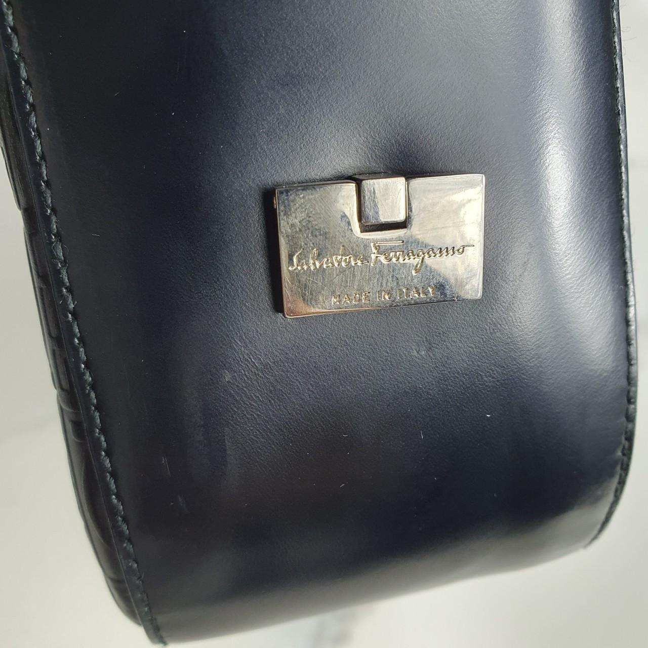 Authentic Salvatore Ferragamo Black  shoulder bag made in Italy