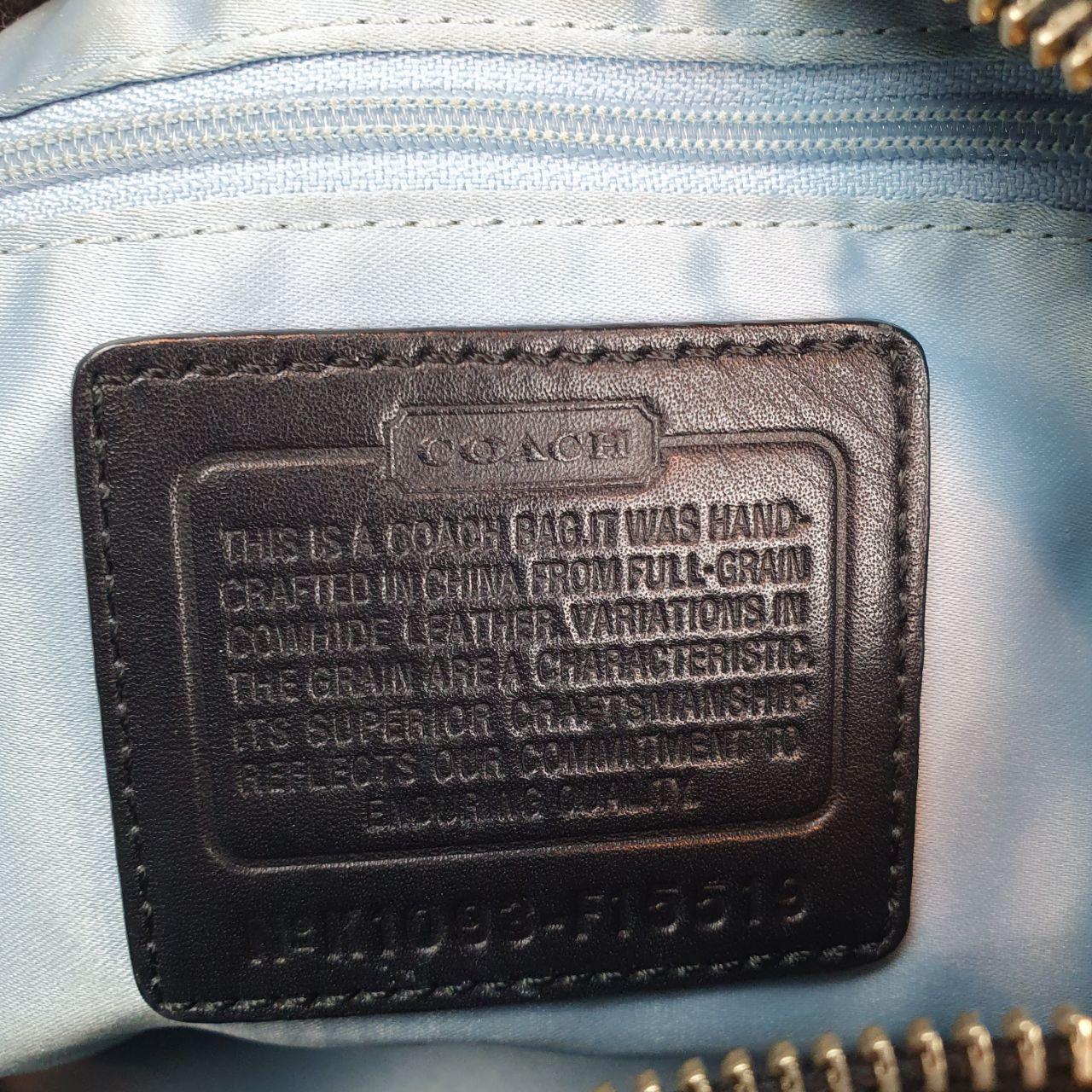 Coach Black Leather Shoulder Bag with Adjustable Strap