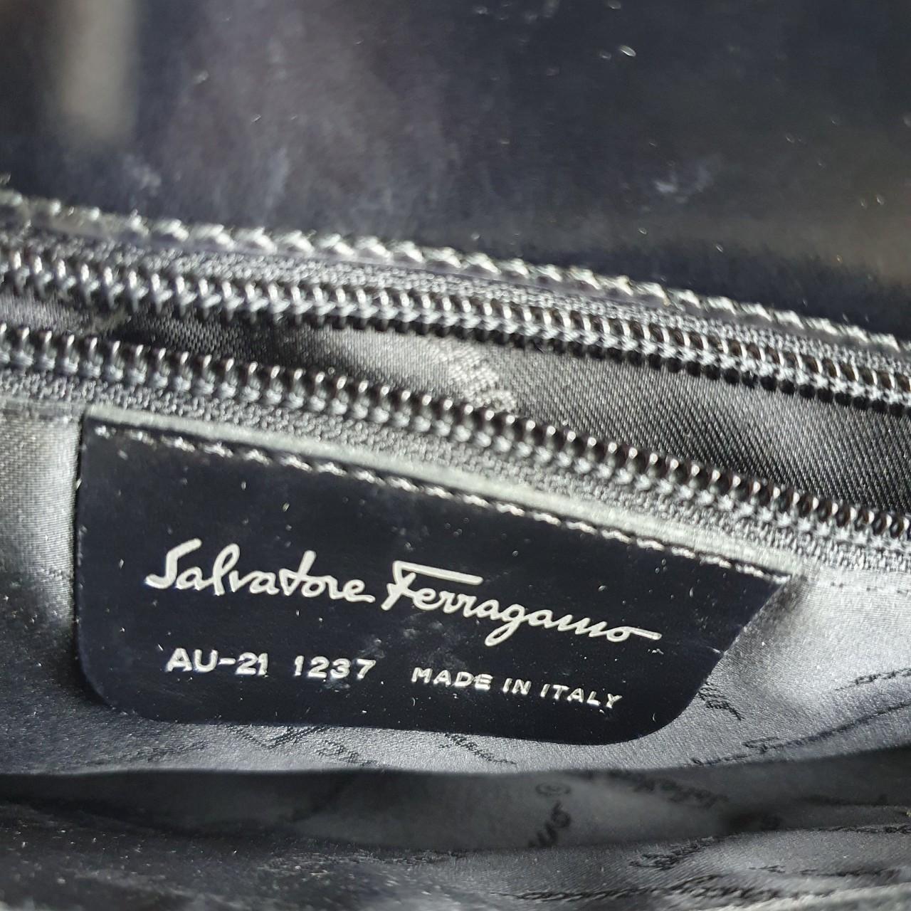 Authentic Salvatore Ferragamo Black  shoulder bag made in Italy
