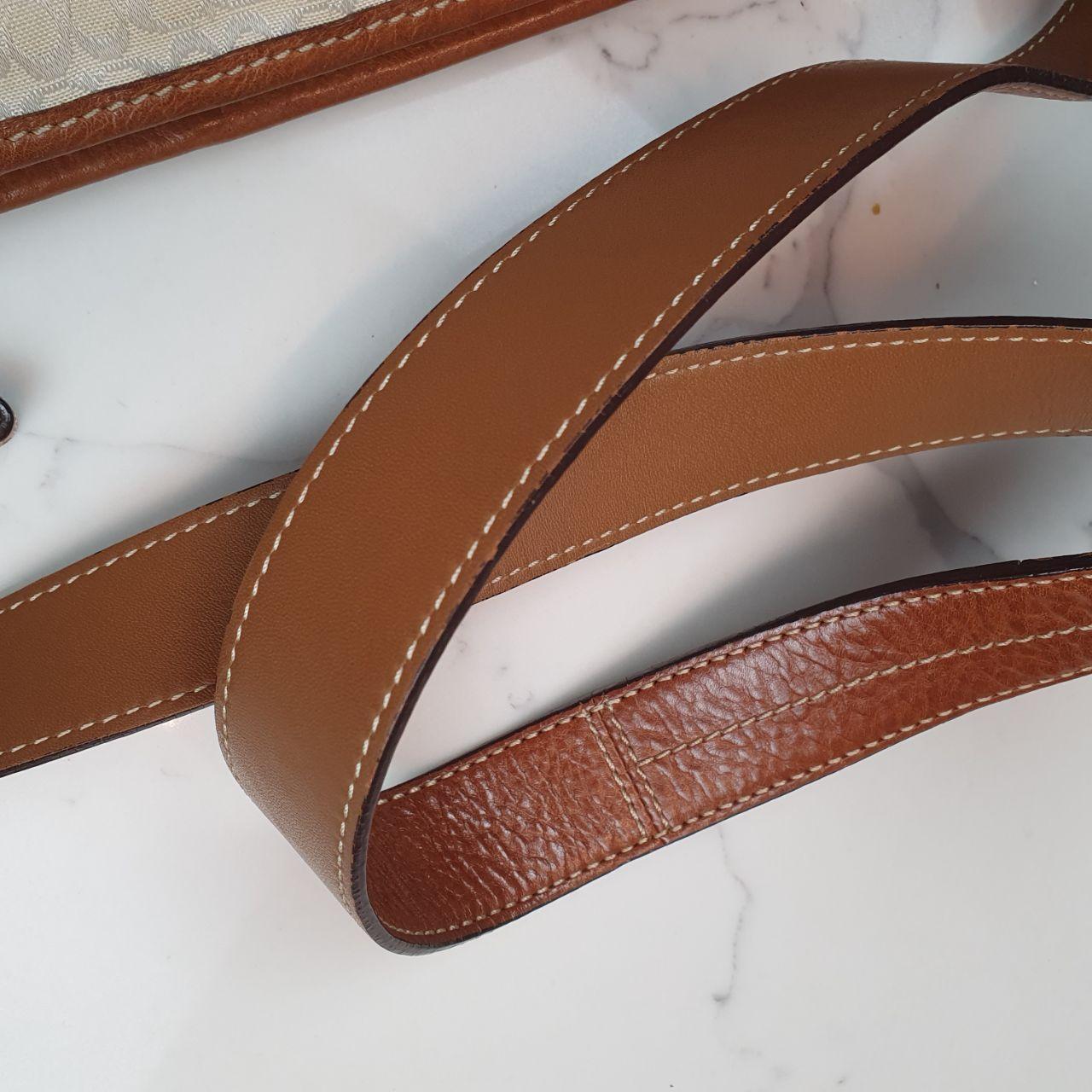 Coach Signature Canvas and Leather Shoulder Bag