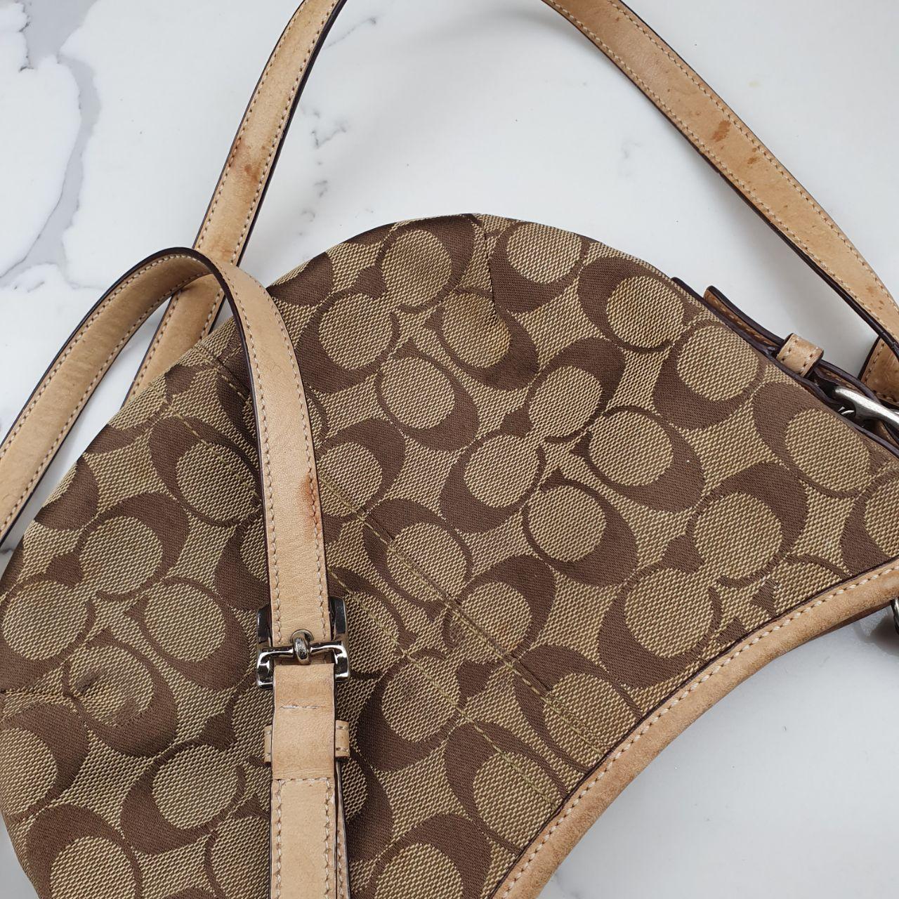 Coach Signature Canvas Crossbody Bag in Brown