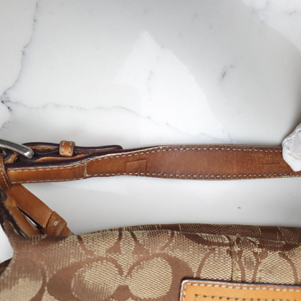 Coach Small Signature Canvas Shoulder Bag