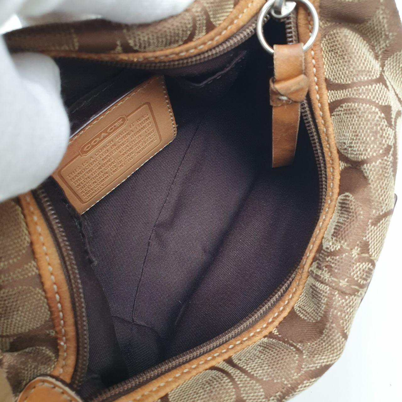 Coach Small Signature Canvas Shoulder Bag