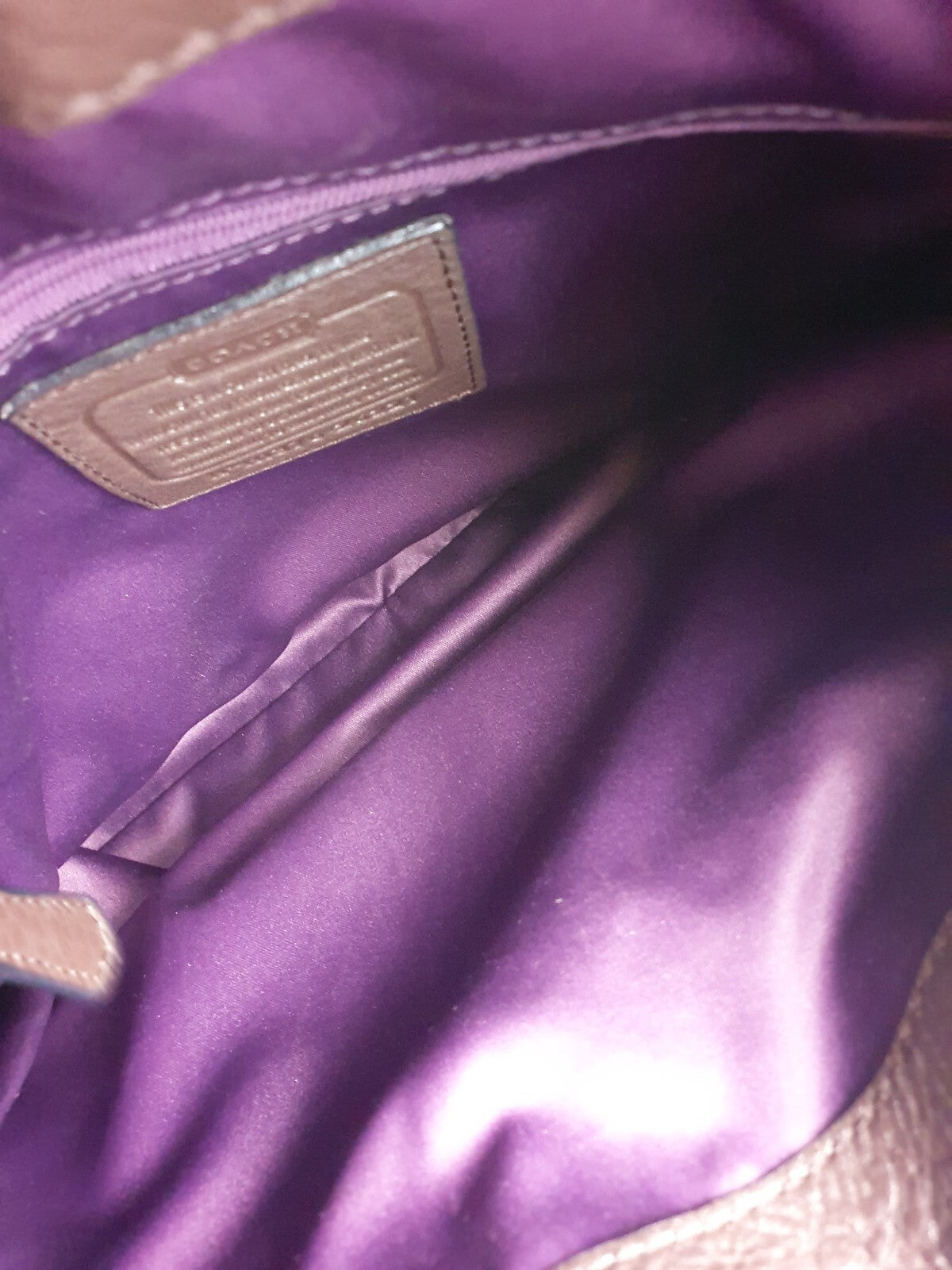 Coach Brown Leather Hobo Shoulder Bag
