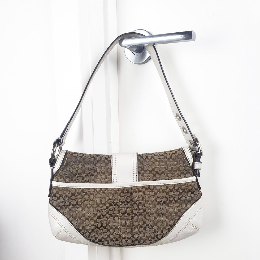 Authentic COACH One Shoulder Bag  Soho Mini Signature Canvas