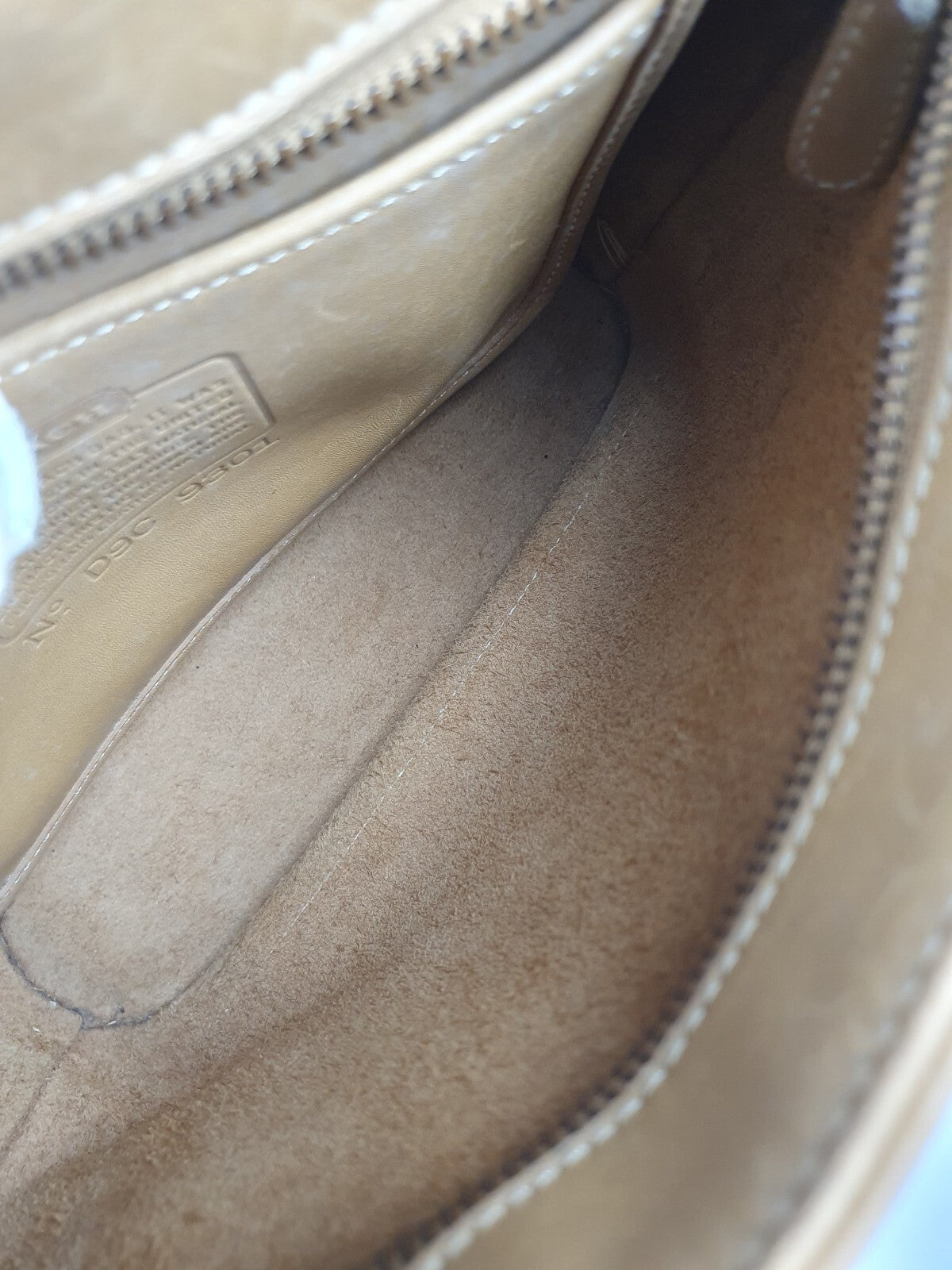 Vintage Coach Tan Leather Small Handbag 9301 made in USA
