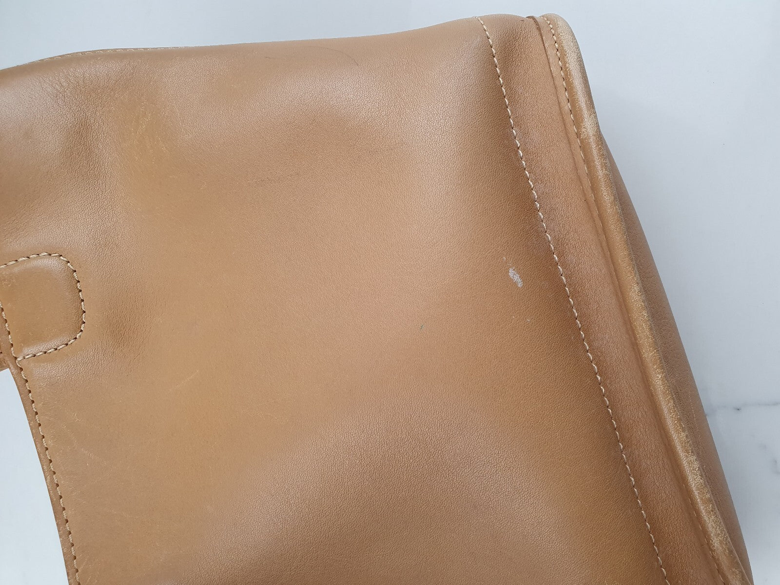 Vintage Coach Tan Leather Small Handbag 9301 made in USA