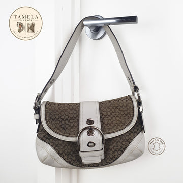 Authentic COACH One Shoulder Bag  Soho Mini Signature Canvas
