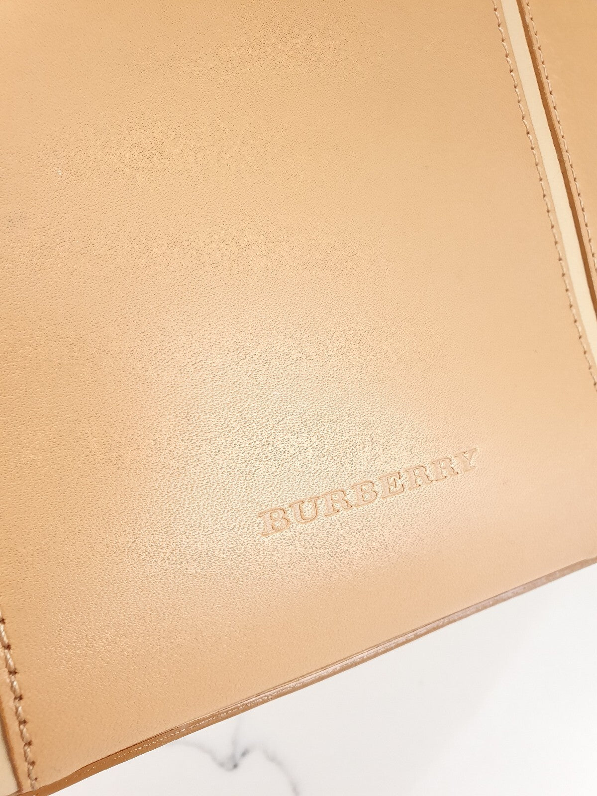 Burberry Brown Genuine Leather Handbag