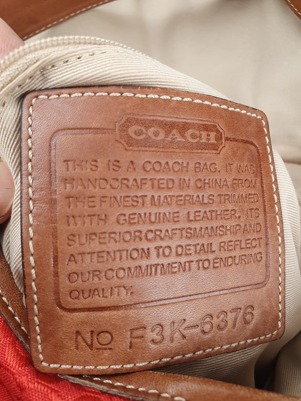 VERY RARE Coach Vintage Red Messenger Bag Purse Crossbody
