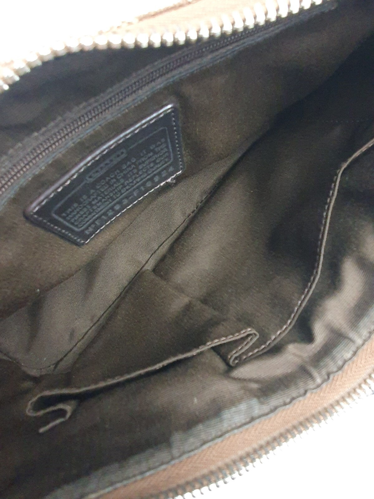 Coach Signature Canvas Crossbody Bag with Leather Trim