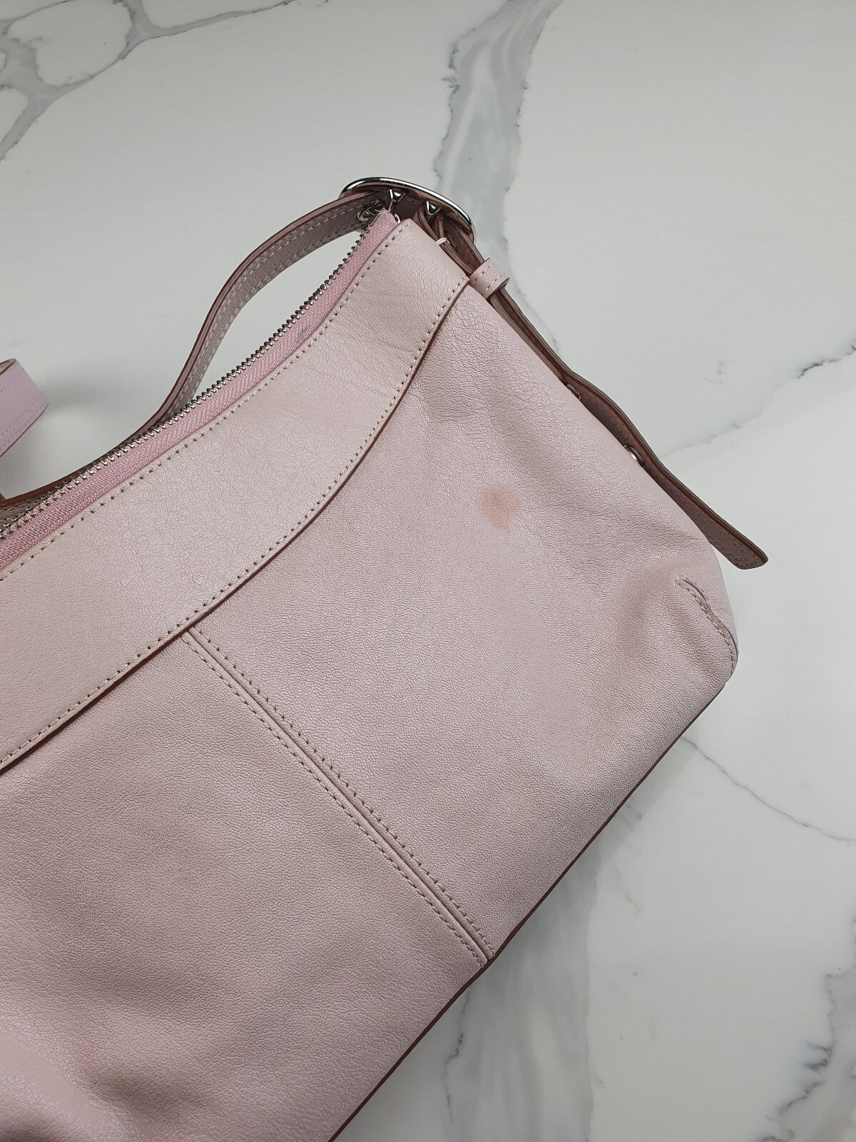 Vintage Coach Pink Leather Shoulder Bag