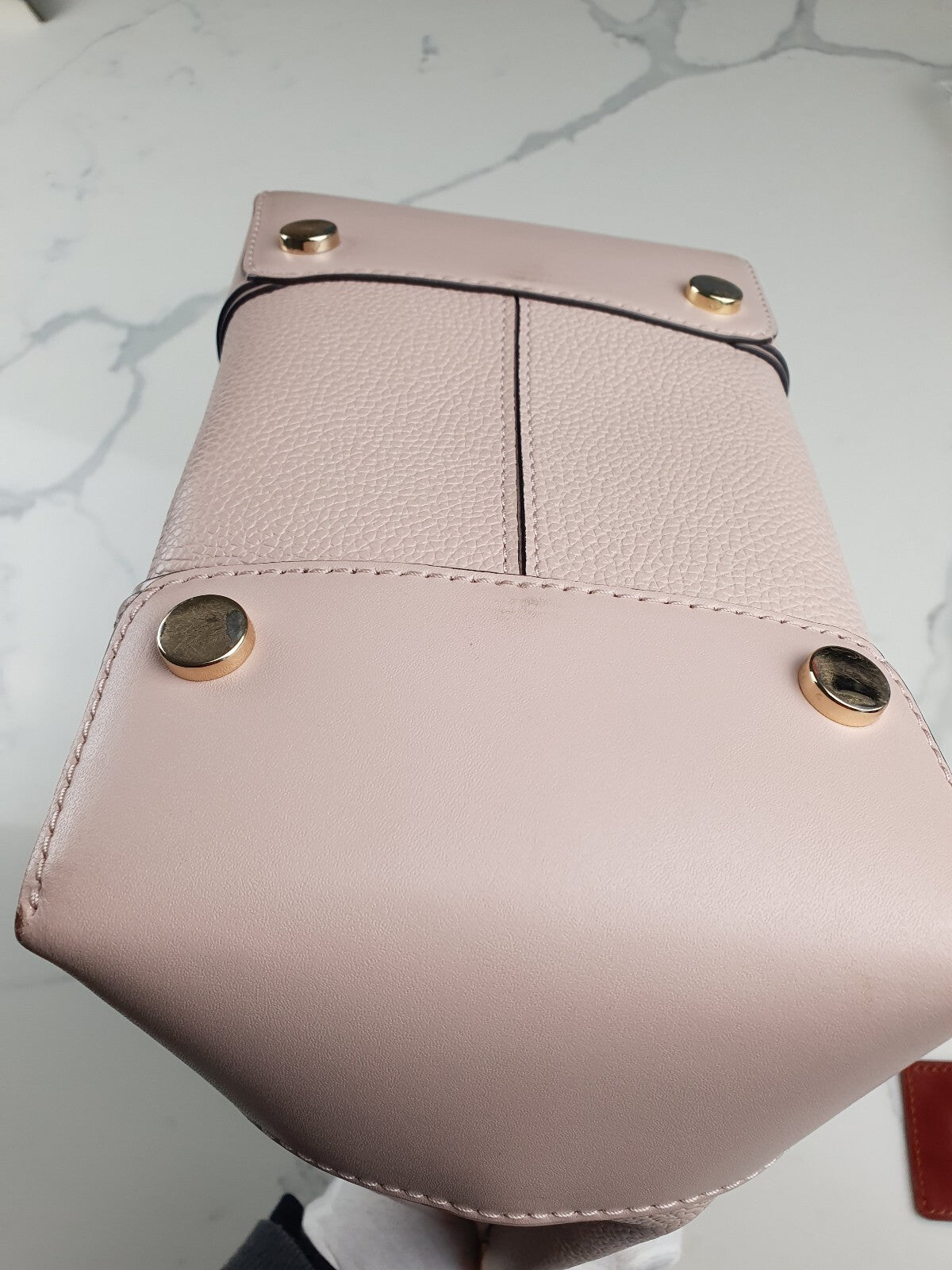 Michael Kors Blush Pink Leather Bucket Bag