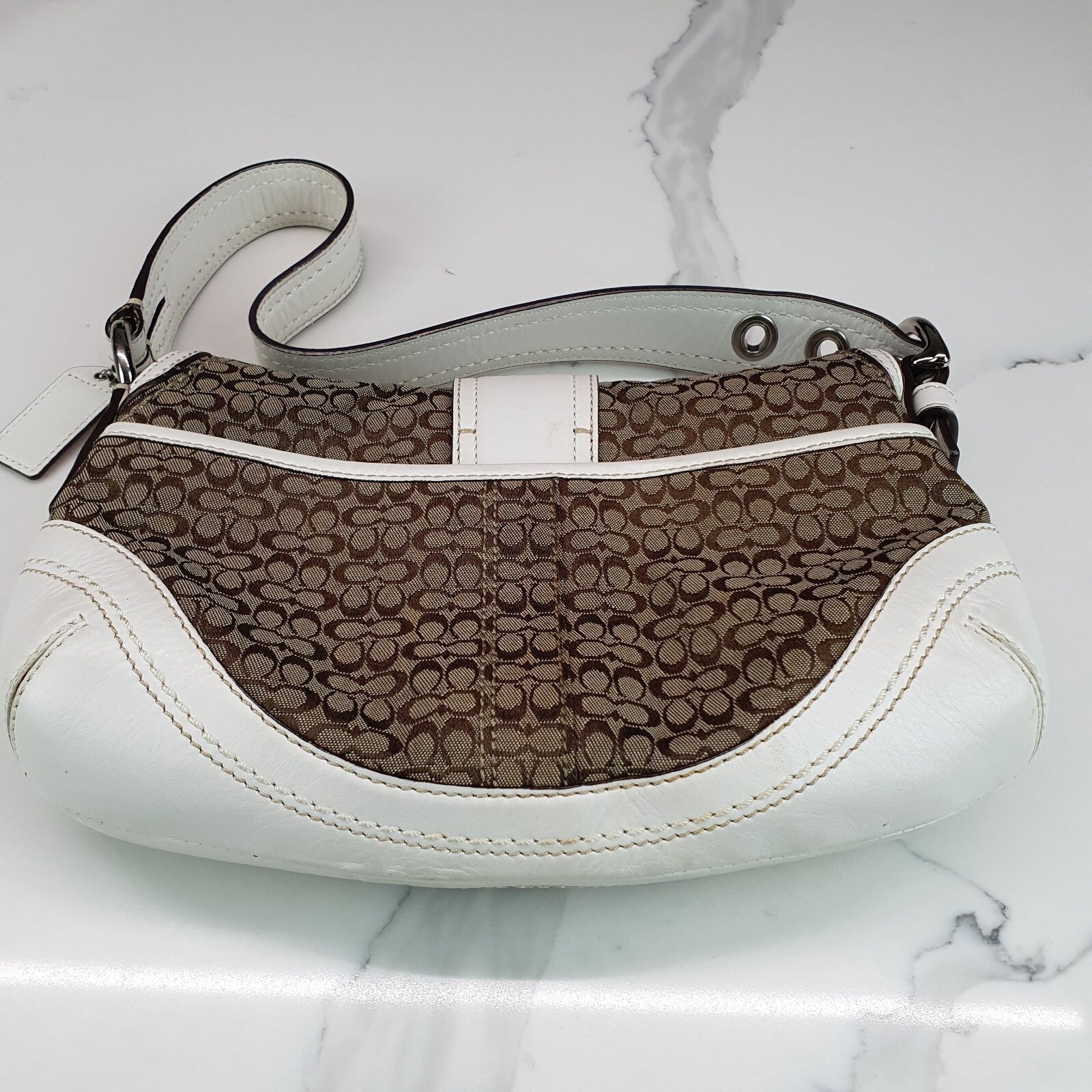 Authentic COACH One Shoulder Bag  Soho Mini Signature Canvas