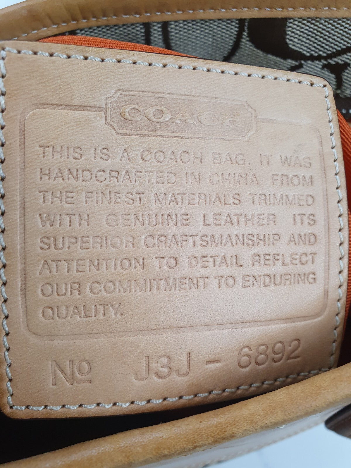 Coach Signature Canvas and Leather Tote Bag