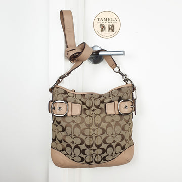 Coach Signature Canvas and Leather Crossbody Bag