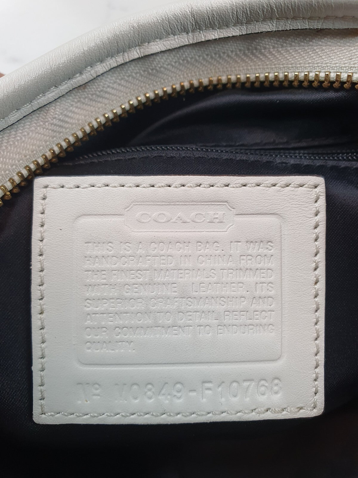 Coach Signature Canvas and White Leather Hobo Shoulder Bag