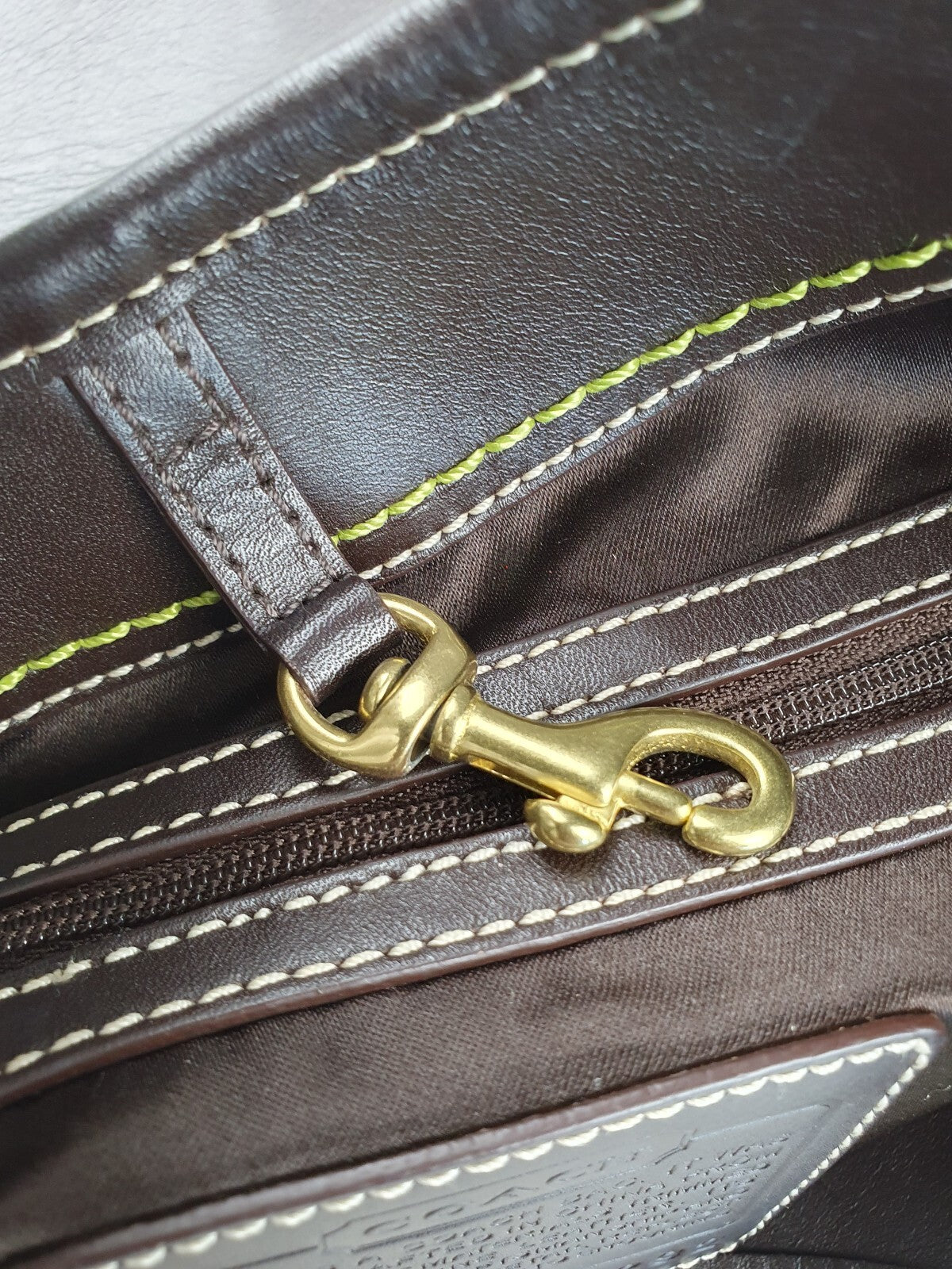 Coach Signature Canvas and Leather Shoulder Bag