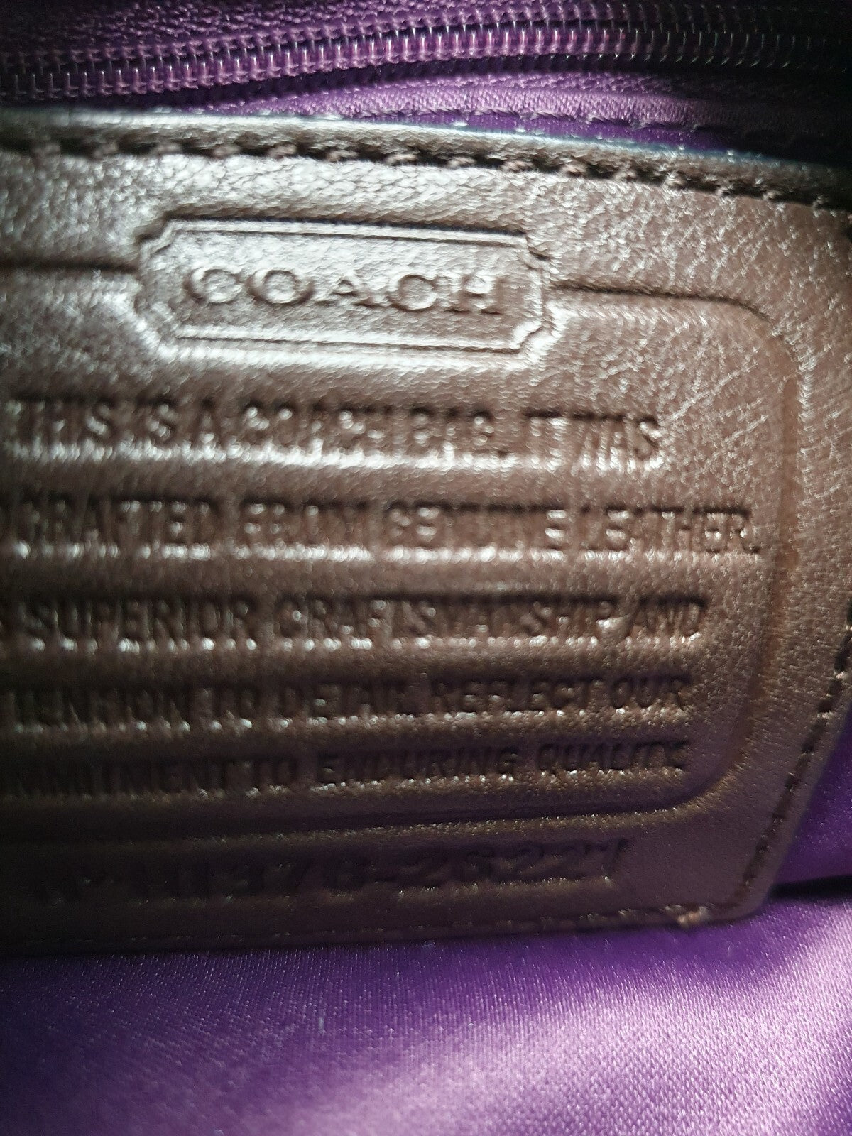 Coach Brown Leather Hobo Shoulder Bag