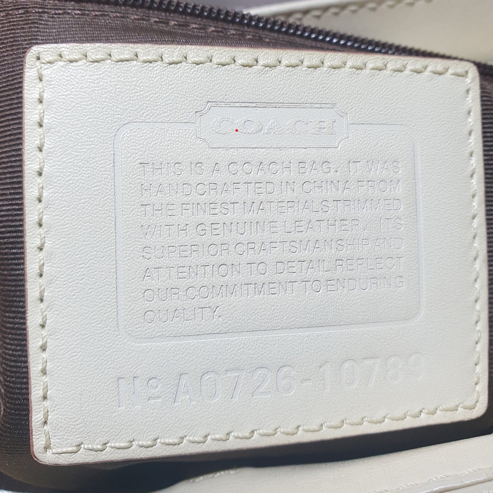 Coach Signature Hampton Clip Shoulder Bag White