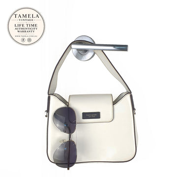 Kate Spade Cream White Patent Leather Shoulder Bag
