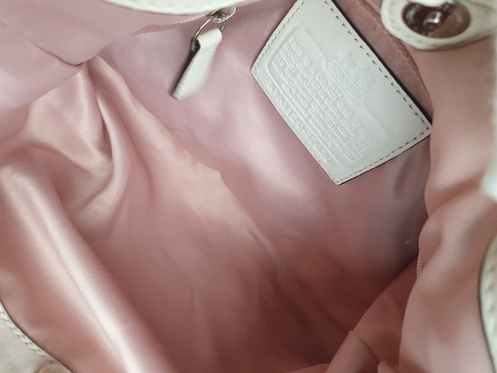 Coach Pink Signature Jacquard Shoulder Bag