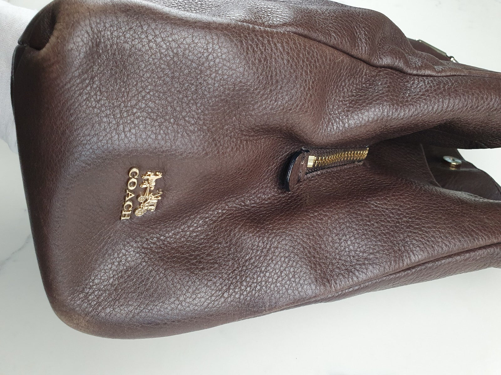Coach Brown Leather Hobo Shoulder Bag