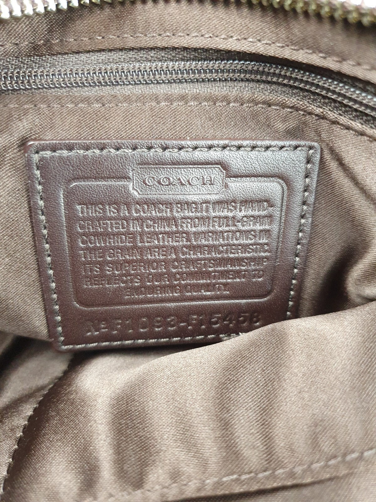 Coach Vintage Brown Genuine Leather Handbag
