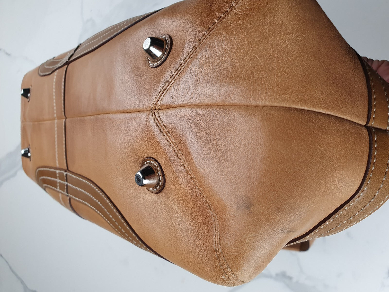 Coach Natural Glove Tanned Leather Soho Tote Shoulder Bag