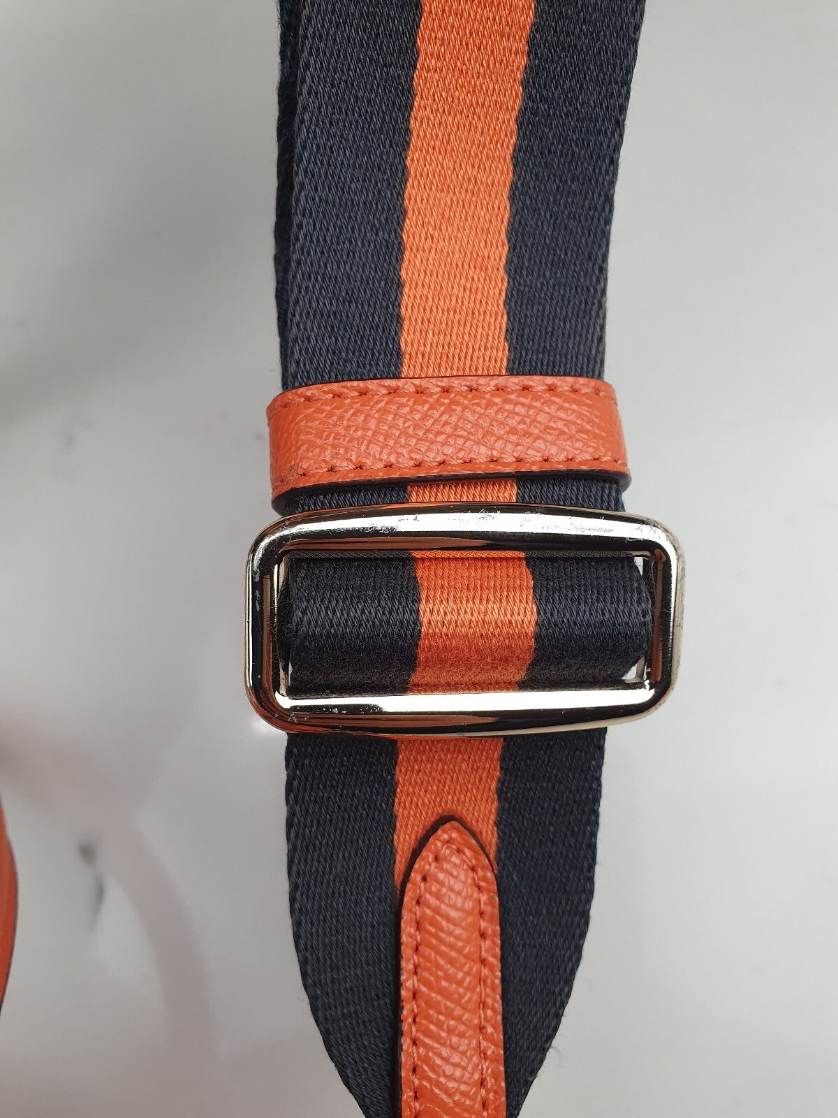 Coach Orange Leather Satchel Bag with Adjustable Strap