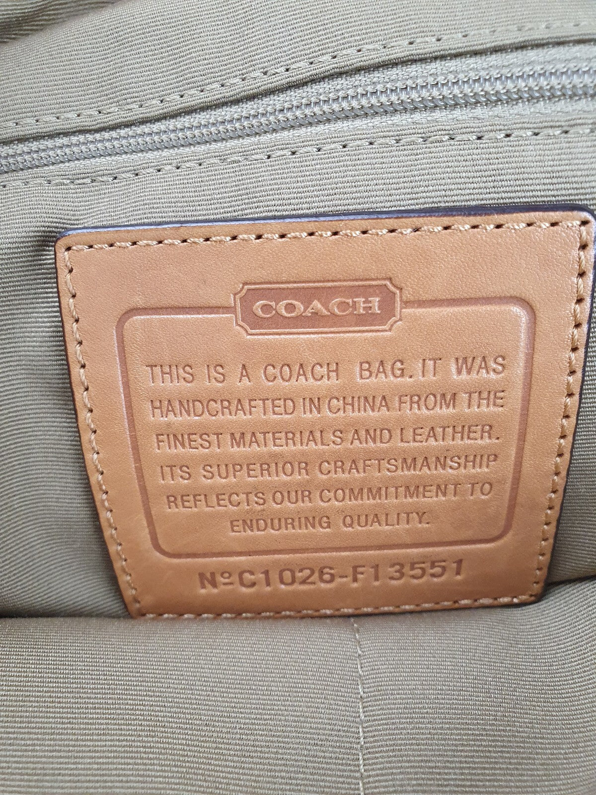 Coach Signature Canvas and Leather Satchel Handbag