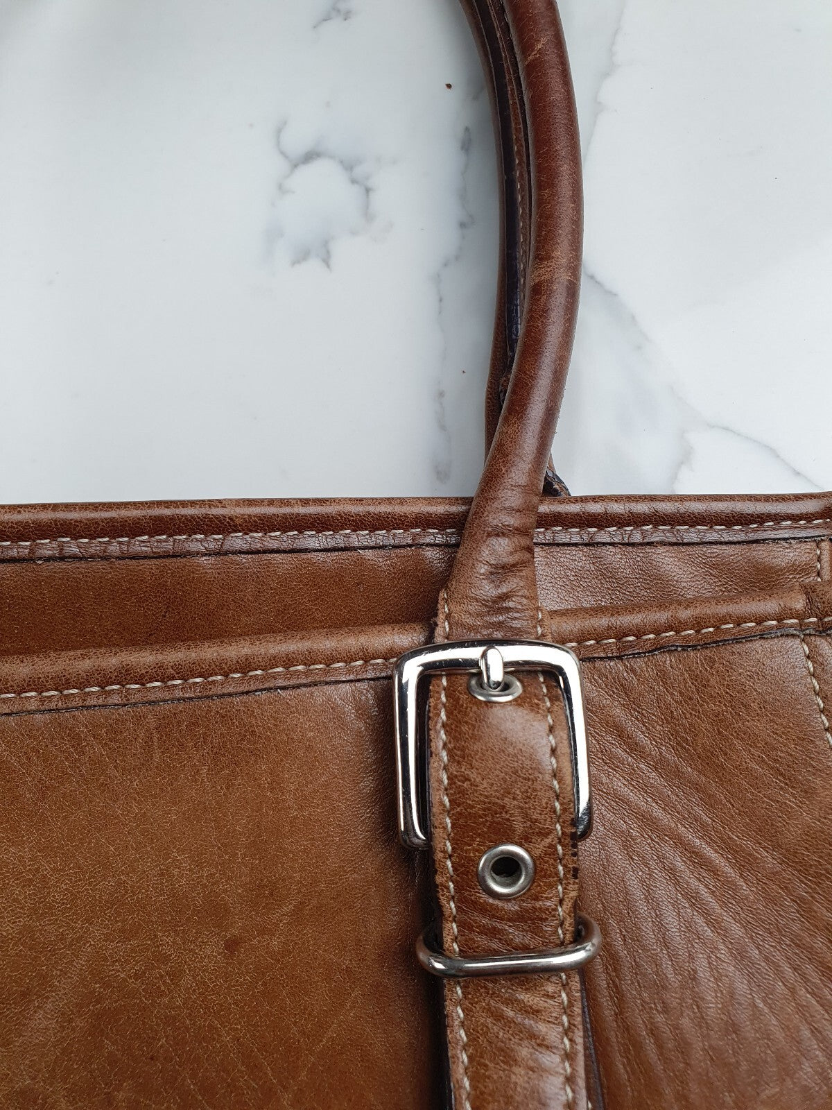 Vintage Coach Tan Leather Shoulder Bag