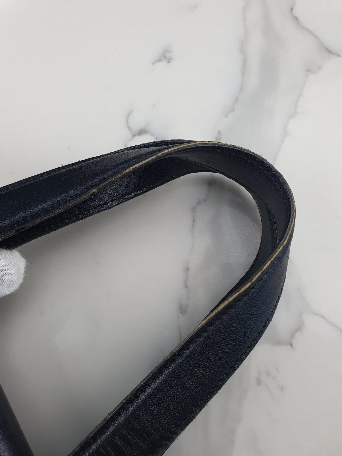 Vintage Coach Black Nylon and Leather Shoulder Bag