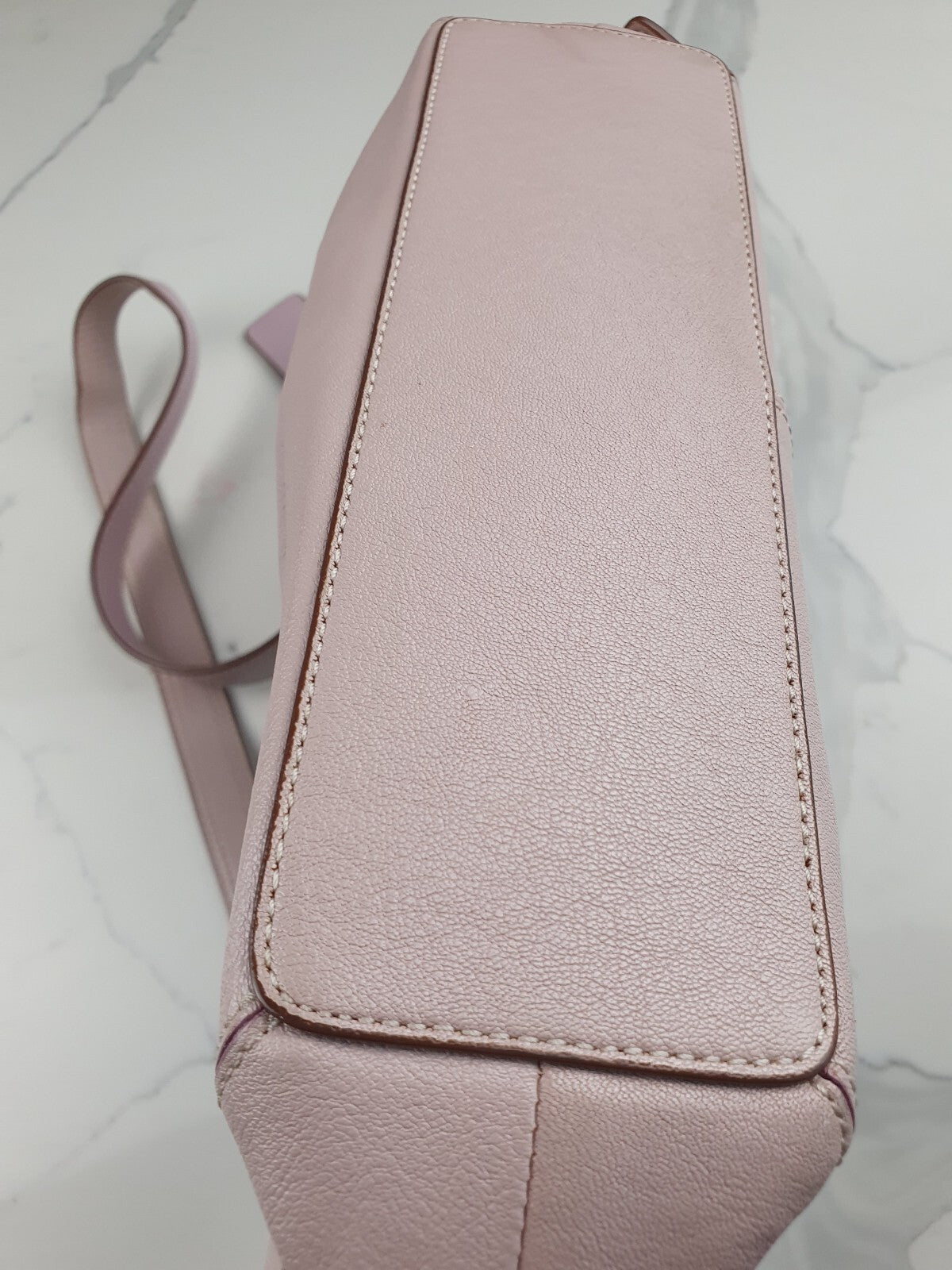 Vintage Coach Pink Leather Shoulder Bag