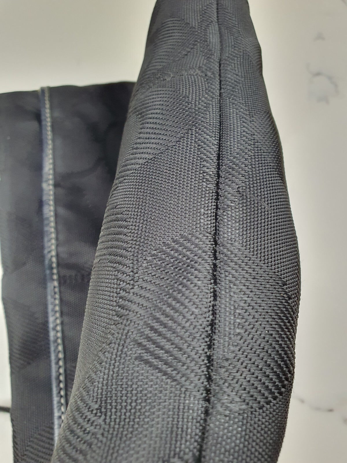 Coach Vintage Black Signature Nylon Shoulder Bag