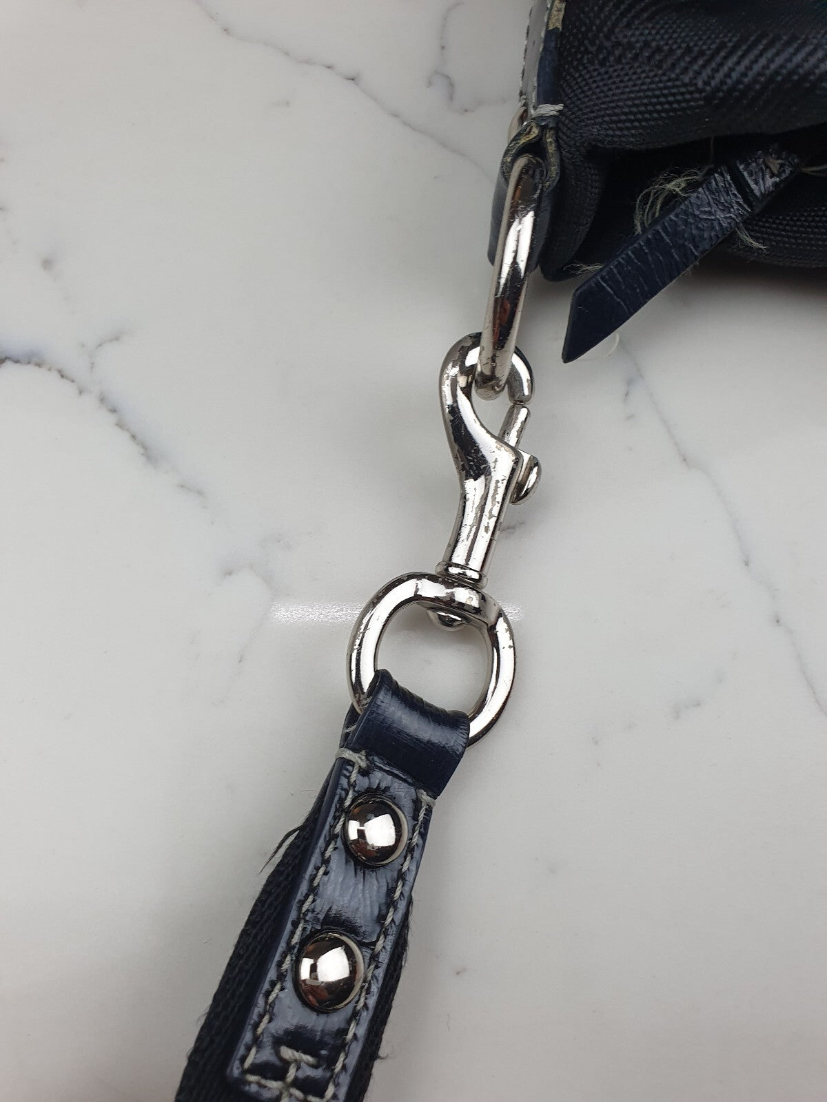Coach Vintage Black Signature Nylon Shoulder Bag