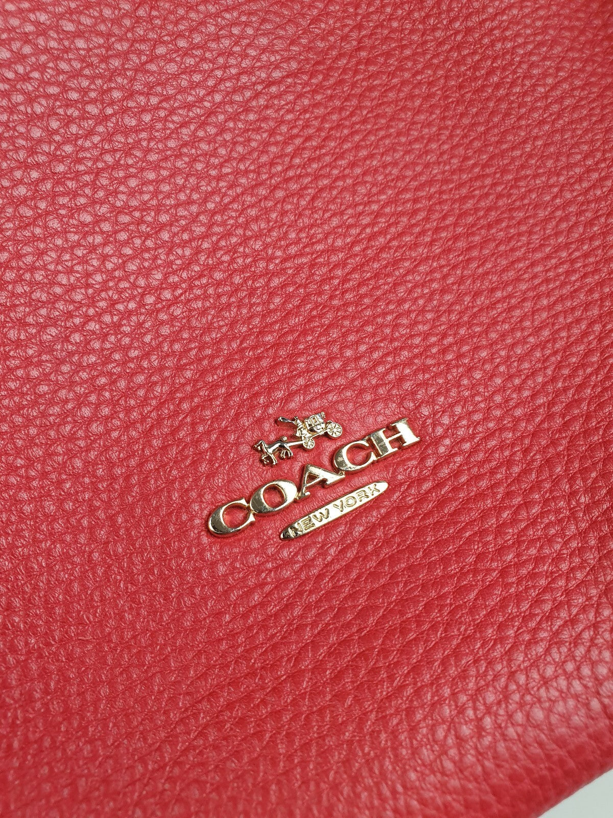 Coach Red Leather Crossbody Bag
