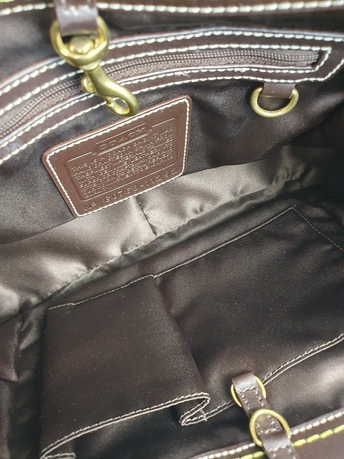 Coach Signature Canvas and Leather Shoulder Bag