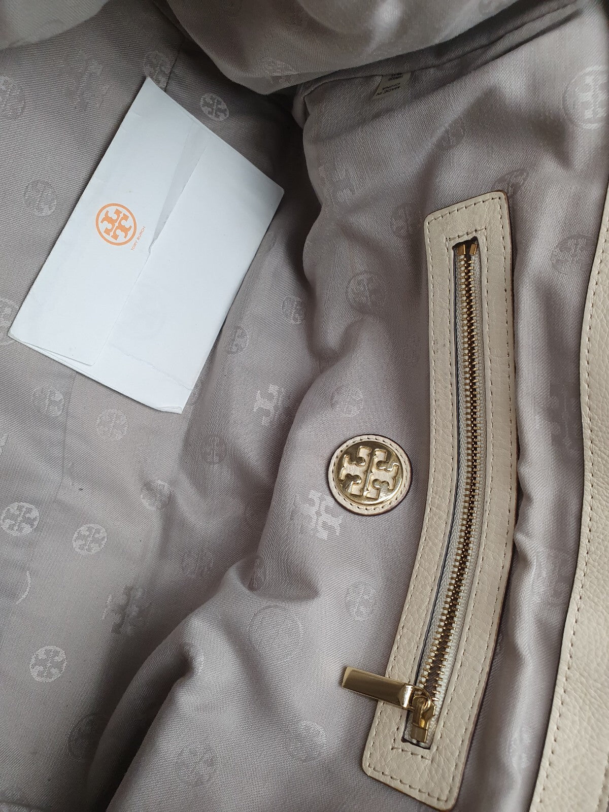 Tory Burch Genuine Leather Shoulder Bag with Chain Strap