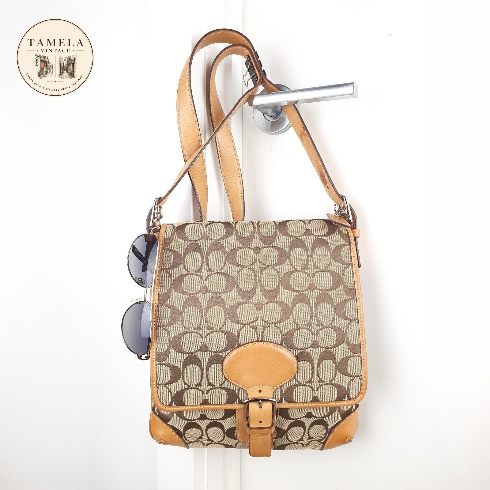 Coach Signature Canvas and Leather Crossbody Bag